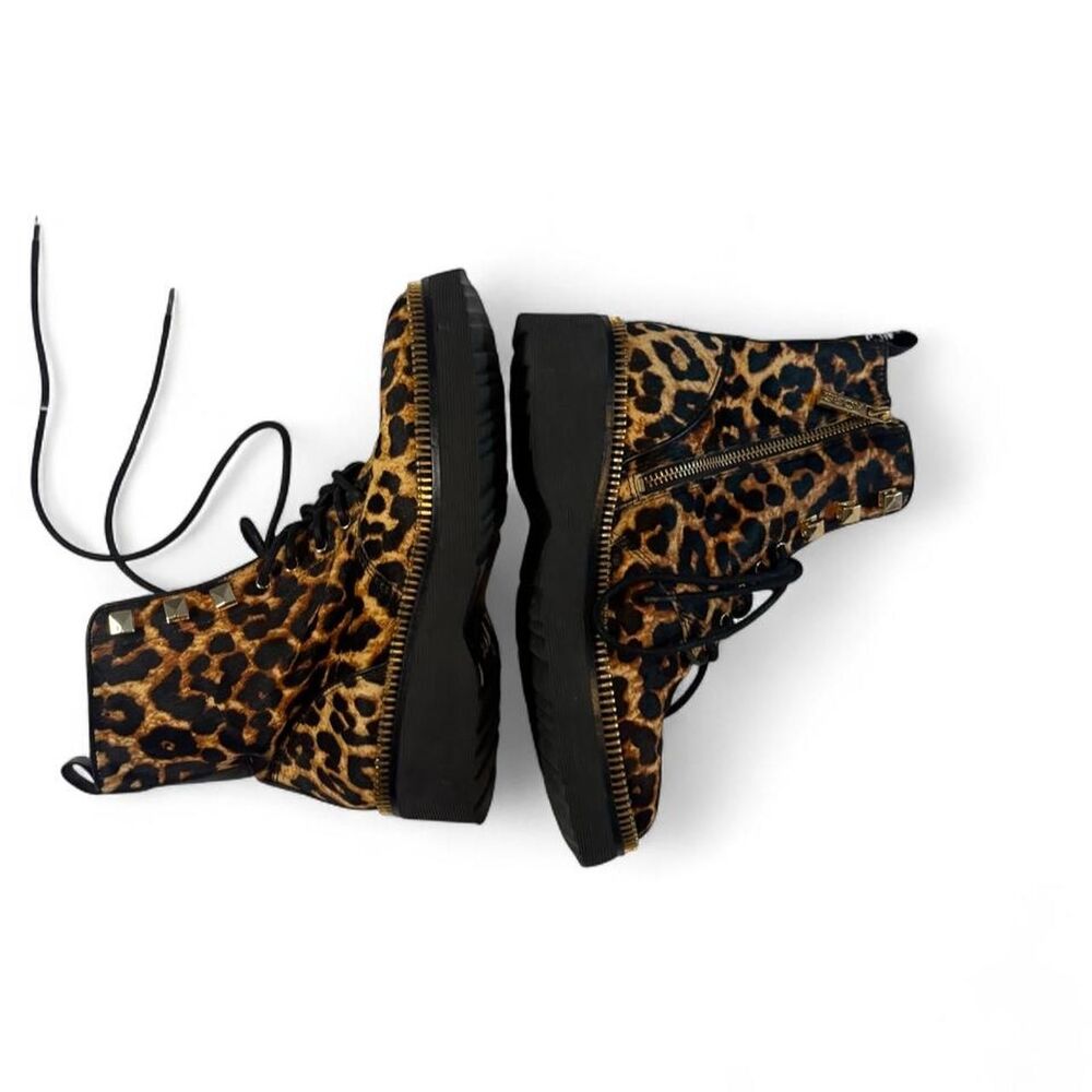 Michael Kors Women's Leopard Faux Fur Boots